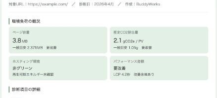 簡易診断レポートサンプル画像